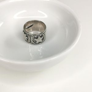 Hammered sterling silver thumb ring